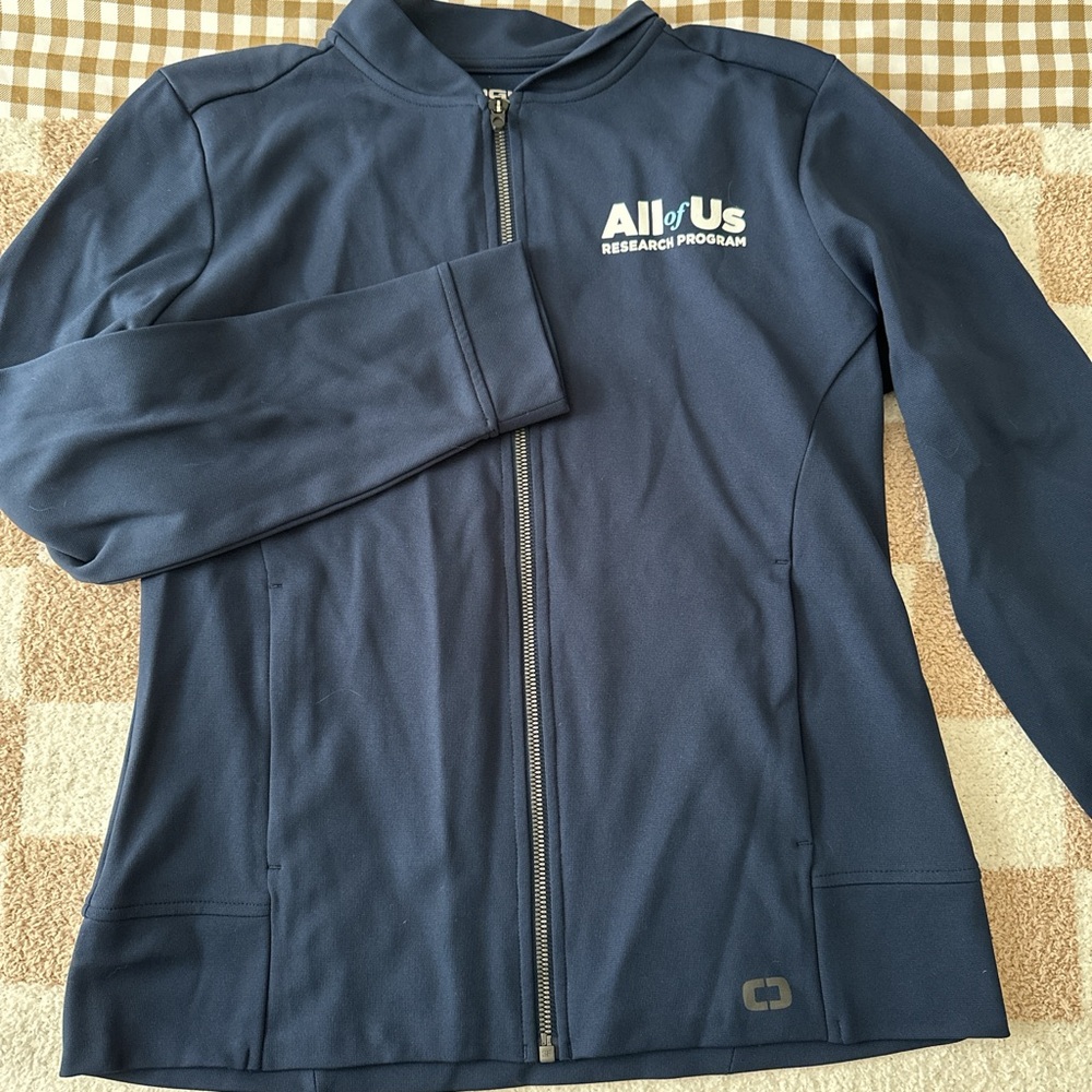 All of Us Research Program Blue Zip-Up Jacket